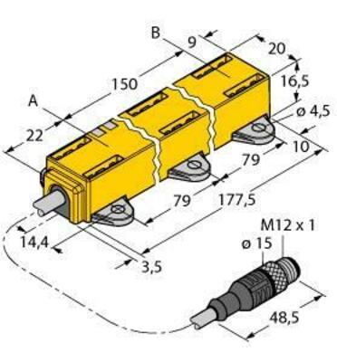 Turck Induktiver Linearwegsensor LI150P1-Q #1590743