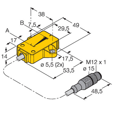 Turck Induktiver Linearwegsensor LI25P1-QR #1590752
