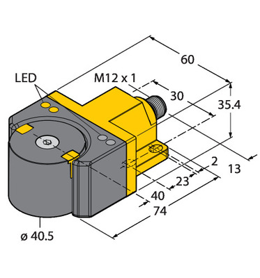 Turck Sensor induktiv RI360P1-D #1590867