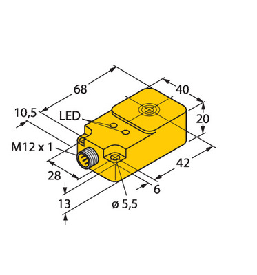 Turck Sensor induktiv BI15UQ20AN6X2H1141
