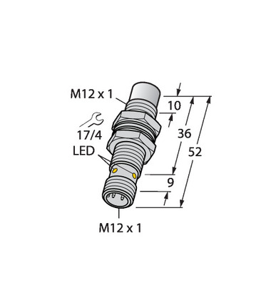 Turck Sensor induktiv NI8UMT12HAP6XH1141