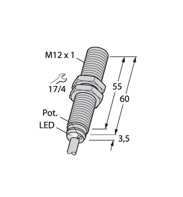 Turck Sensor kapazitiv BC3-M12-A #2601004