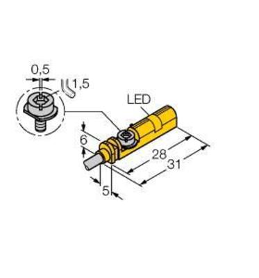 Turck Magnetfeldsensor f. Pneumatikzylinder BIM-UNT-A #4685766