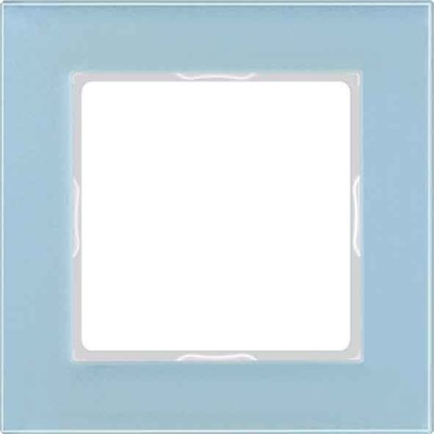 Jung Glasrahmen 1-fach bl/gr waage/senkrecht AC 581 GL BLGR