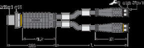 Turck Zweifachverteiler VBRS4.4-2 #6629195