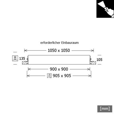 LTS Licht&Leuchten LED-Einbauleuchte 112W 3000K 8400lm PLL 55.900.30.2/DALI