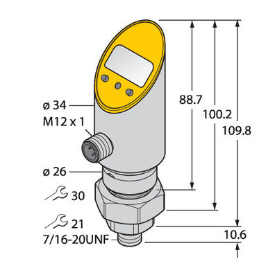 Turck Drucksensor verdrehbar PS003V5052UPN8XH1141