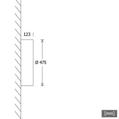 LTS Licht&Leuchten LED-Wandleuchte 43W 3000K 2901lm PLL23475301/DALI weiß