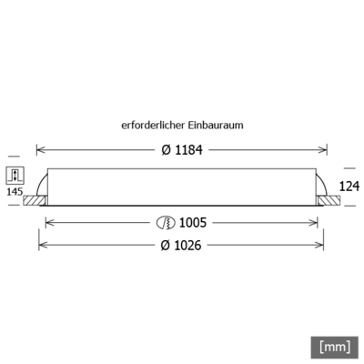 LTS Licht&Leuchten LED-Einbauleuchte 165W 4000K 10479lm PLL271025402/DALI si