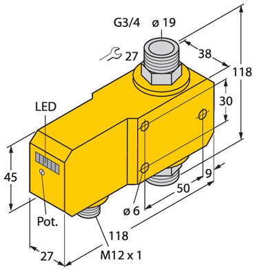 Turck Inline-Sensor FCID20A4PAP8XH1141