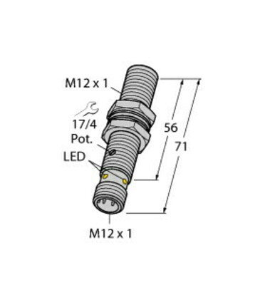 Turck Sensor kapazitiv BC3-M12-AN6X-H1141