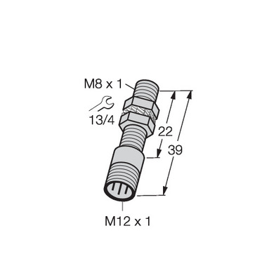 Turck Sensor induktiv BI1.5-EG08K-Y1-H1341