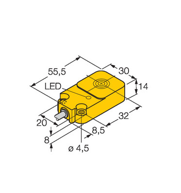 Turck Sensor induktiv BI10-Q14-Y1X