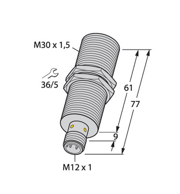 Turck Sensor induktiv BI15-M30E-LIU-H1141