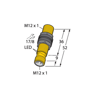 Turck Sensor induktiv BI3U-S12-AN6X-H1141