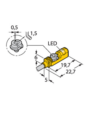 Turck Magnetfeldsensor f. Kurzhubzyslinder BIM-UNTK-AP7X