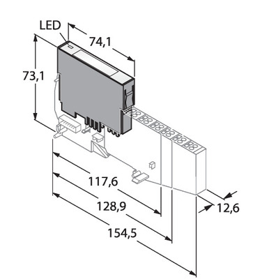 Turck Elektronikmodul BL20-2AI-THERMO-PI