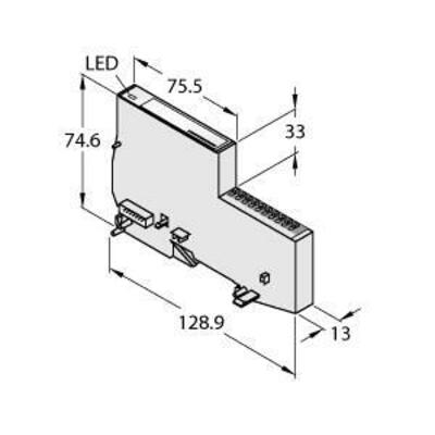 Turck Economy Modul BL20-E-8DI-24VDC-P