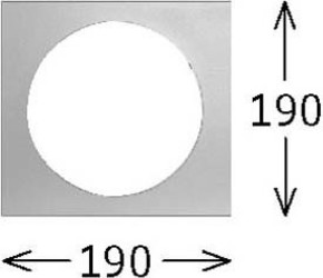 LTS Licht&Leuchten Einbaurahmen 1-flammig SCER 6.100 si