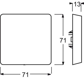 Busch-Jaeger Blindzentralscheibe alpinweiß mit Tragring 2138-34