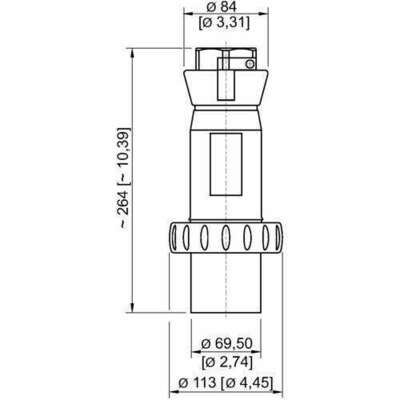 Stahl Stecker 63A bl 9h 8579/12-409 #270917