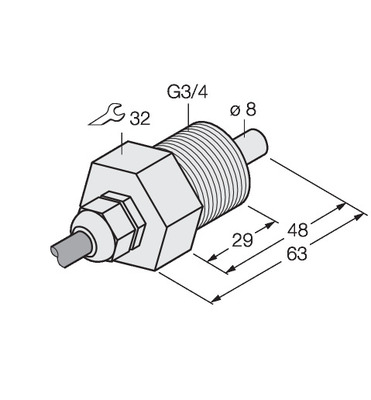 Turck Eintauchsensor FCS-GL3/4T-NA