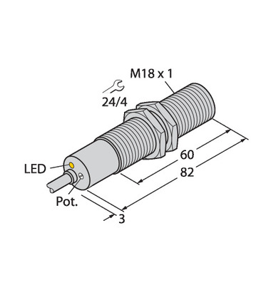 Turck Eintauchsensor FCS-M18-AP8X