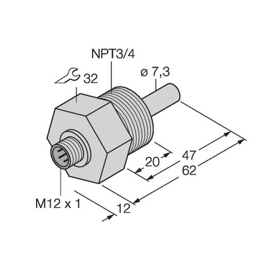 Turck Eintauchsensor FCS-N3/4A4-NA-H1141