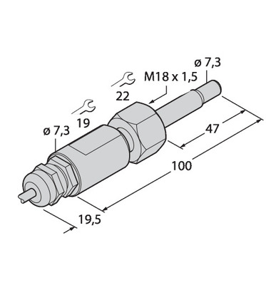 Turck Strömungsüberwachung FCST-A4-NA/D100