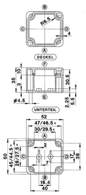 Bernstein ABS-Gehäuse Schnellverschluss GEH.CT-502 T