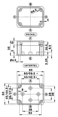 Bernstein ABS-Gehäuse Schraubverschluss GEH.CT-522 Z
