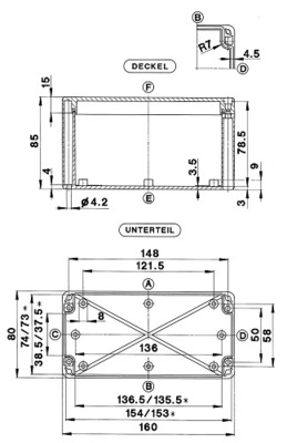 Bernstein ABS-Gehäuse Schnellverschluss GEH.CT-642 T