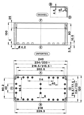 Bernstein ABS-Gehäuse Schnellverschluss GEH.CT-802 T