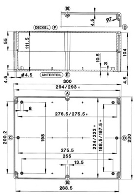 Bernstein ABS-Gehäuse Schnellverschluss GEH.CT-892 T