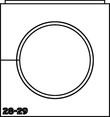 HellermannTyton Einfachtülle VarioPlate 28-29 mm VP-L_28-29