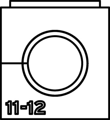 HellermannTyton Einfachtülle VarioPlate 11-12 mm VP-S_11-12