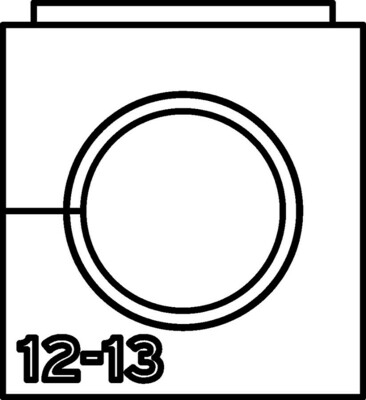 HellermannTyton Einfachtülle VarioPlate 12-13 mm VP-S_12-13