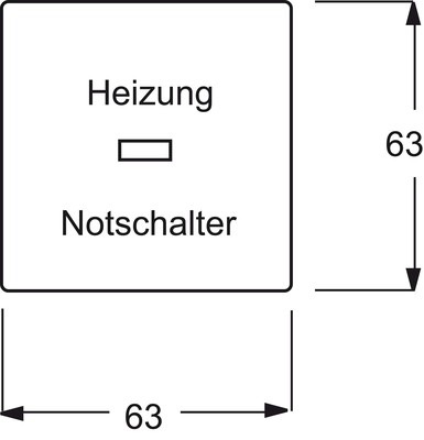 Busch-Jaeger Wippe meteor/gr Heizung-Notschalter 1789 H-803