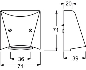 Busch-Jaeger Zentralscheibe alusilber für Leitungsauslass 2133-33
