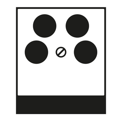 Jung Abdeckung schwarz für 4L-SAT-TV-Dose A 561-4 SAT2 SW