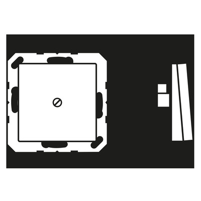 Jung Leitungsauslass schwarz mit Zugentlastung A 590 A SW