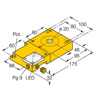 Turck Sensor induktiv NI20R-S32SR-VP44X