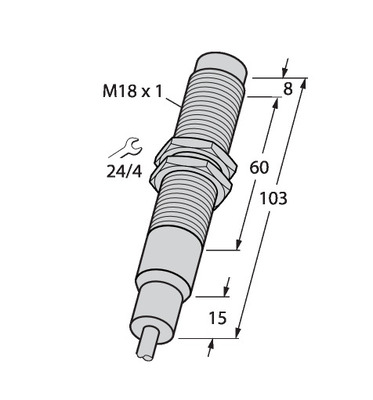 Turck Sensor induktiv NI8-EM18-AP6/S907