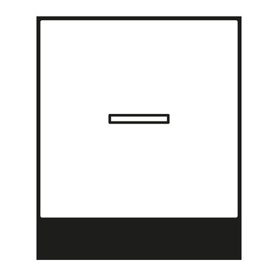 Jung Wippe Symbole schwarz für Taster A 590 KO5P SW