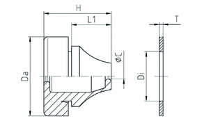 Jacob Dichtungsdurchführung EPDM M50 RAL7035 G502-1050-01