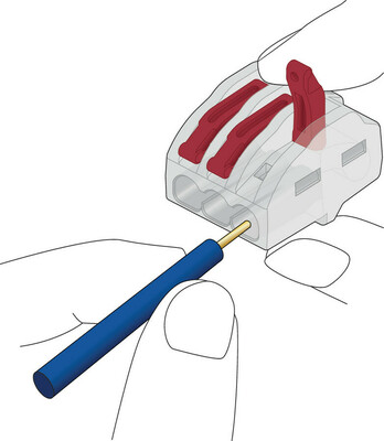 HellermannTyton Verbindungsklemme 3 Leiter, transp. 148-90063(8)