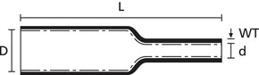 HellermannTyton Warmschrumpfschlauch 3:1 mit Innenkleber150m 340-09030(150)