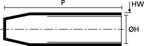 HellermannTyton Spannungsfeste Endkappe PO 416-10000(16)