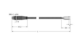Turck Aktuator- u. Sensorleitung PUR PSG3M-2/TXL