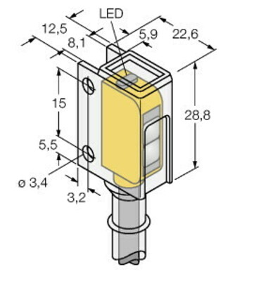 Turck Opto Sensor Lichttaster Q12RB6FF30CR
